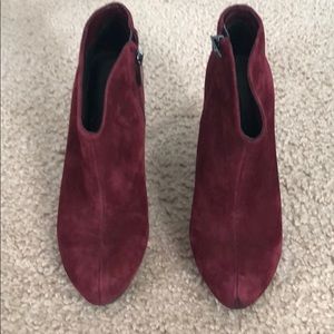 Jessica Simpson Shoes - EUC Jessica Simpson Red Suede Booties Jessica Simpson Shoes - EUC Jessica Simpson Red Suede Booties